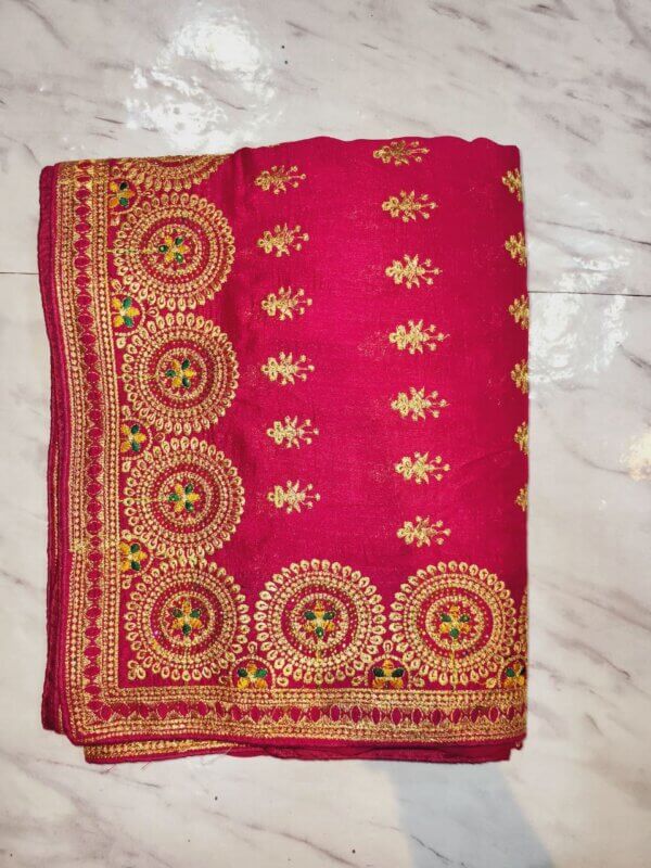 JA - 3 vichitra embrodariey work sarees - Image 10