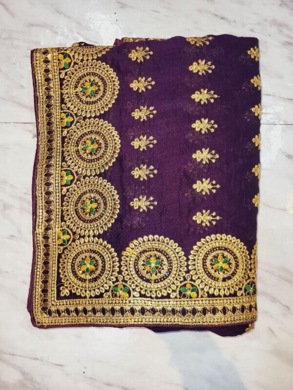 JA - 3 vichitra embrodariey work sarees - Image 8