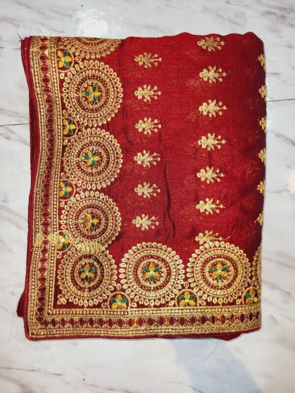 JA - 3 vichitra embrodariey work sarees - Image 7