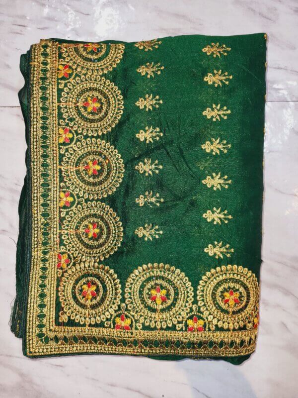 JA - 3 vichitra embrodariey work sarees - Image 6