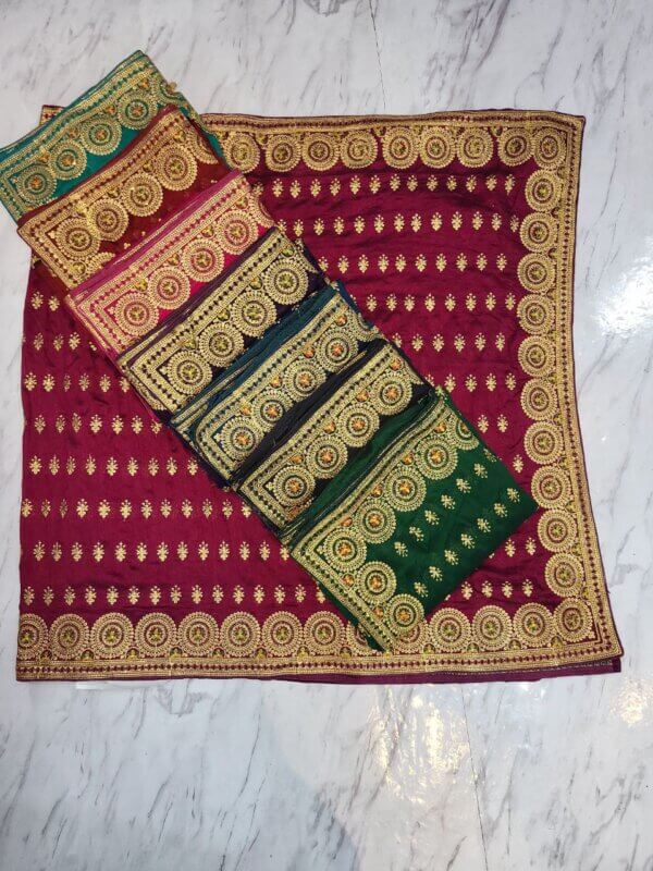 JA - 3 vichitra embrodariey work sarees - Image 2